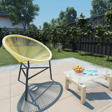 vidaXL Acapulco Chair Beige Poly Rattan, Powder-Coated Steel Standard - Photo 2