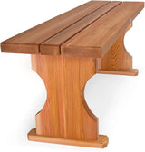 All Things Cedar BB45 Cedar Backless Bench | 4ft Wood Bench Indoor & Outdoor | Handcrafted with Western Red Cedar - Photo 8
