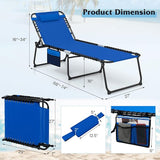 GYMAX Lounge Chair for Outside - Photo 3