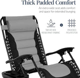 Best Choice Products Oversized Padded Zero Gravity Chair, Folding Outdoor Patio Recliner - Photo 5