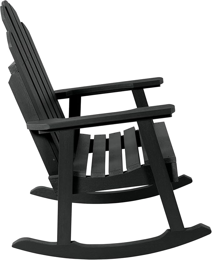 Highwood Classic Westport Garden Rocking Chair, Black