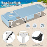 Slsy Folding Chaise Patio Lounge Chairs, Outdoor Reclining Patio Chairs - Photo 3