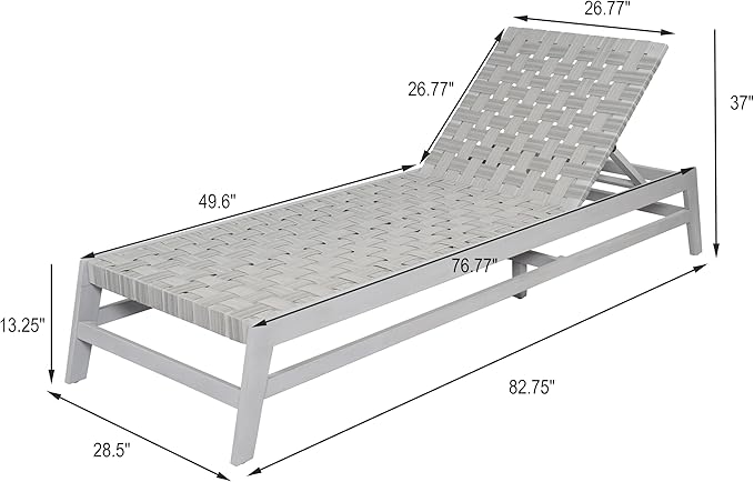 Christopher Knight Home Susua Rope Chaise Lounge with Acacia Wood Frame, Adjustable Backrest Single Lounge Sofa - Photo 2
