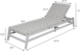 Christopher Knight Home Susua Rope Chaise Lounge with Acacia Wood Frame, Adjustable Backrest Single Lounge Sofa - Photo 2