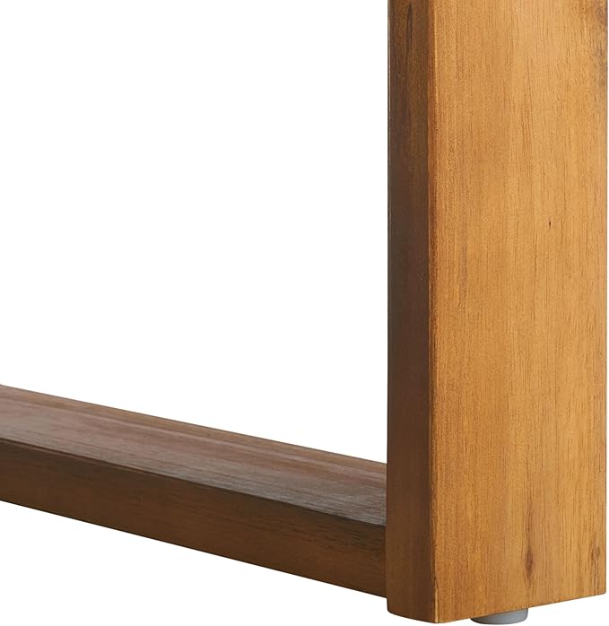 SAFAVIEH Outdoor Collection Duncan Natural Brown Slatted Top Solid Wood Coffee Table - Photo 10