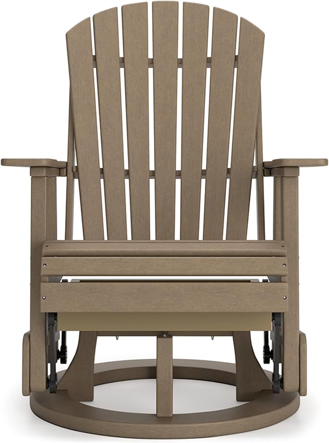 Signature Design by Ashley Hyland Wave Contemporary Swivel Glider Adirondack Chair with 360-Degree Swivel - Photo 9