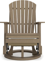 Signature Design by Ashley Hyland Wave Contemporary Swivel Glider Adirondack Chair with 360-Degree Swivel - Photo 9