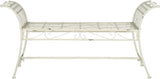 Safavieh Outdoor Collection Hadley Antique White Bench - Photo 7