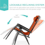 Best Choice Products Folding Zero Gravity Outdoor Recliner Patio Lounge Chair w/Adjustable Canopy Shade, Headrest - Photo 4