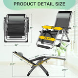 Suteck Oversized Zero Gravity Chair, 29In XL Outdoor Recliner Chair w/Removable Cushion&Headrest - Photo 2