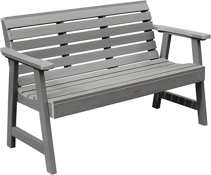 highwood AD-BENW3-CGE Weatherly Garden Bench, 5 Feet, Coastal Teak