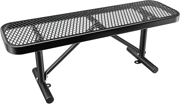 Ceridwen Park Benches for Weatherproof Commercial Outdoor Bench,Metal Frame Park Bench with Expanded Metal Mesh for Garden Bench,Rectangular Outdoor Benches for Outside Garden Lawn Yard Porch