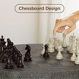 COSIEST Outdoor Side Table with Chessboard - Photo 4