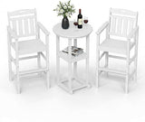 Ciokea 3-Pcs Bistro Table and Chairs - Photo 1