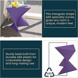 LeisureMod Modern Purple Accent Side Table - Stylish Side Vanity Table for Bedroom & Living Room - Photo 5
