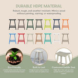 WestinTrends Malibu 2 Piece Set of 24 Height Outdoor/Patio Saddle bar stools, Sand - Photo 5