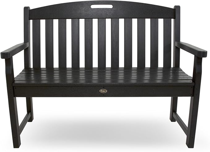 Trex Outdoor Furniture TXB48CB 48-Inch Yacht Club Bench, Charcoal Black