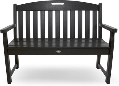 Trex Outdoor Furniture TXB48CB 48-Inch Yacht Club Bench, Charcoal Black