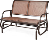 DORTALA 48'' Outdoor Patio Swing Glider Bench Chair, Cozy Patio Bench for 2 People - Photo 1