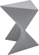 LeisureMod Modern Grey Accent Side Table - Stylish Side Vanity Table for Bedroom & Living Room - Photo 7