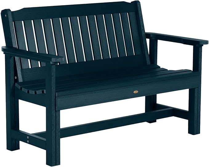 Sequoia Professional Commercial Grade Exeter Garden Bench, 4ft, Federal Blue