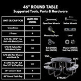 COATEDOUTDOORFURNITURE Coated Outdoor Furniture Heavy-Duty Portable Outdoor Picnic Table with Umbrella Hole - Photo 8