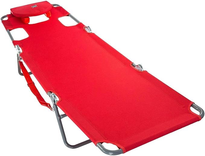 Ostrich Chaise Lounge Folding Portable Sunbathing Poolside Beach Chair (2 Pack) - Photo 6