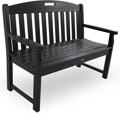 Trex Outdoor Furniture TXB48CB 48-Inch Yacht Club Bench, Charcoal Black