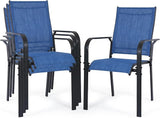 Patio Chairs Set of 4, Outdoor Dining Chairs Set of 4 - Photo 1