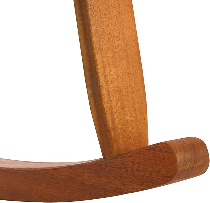 SAFAVIEH Outdoor Collection Daniel Natural Solid Wood Rocking Chair