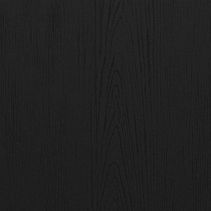 EMMA + OLIVER Black Modern Dual Slat Back Indoor/Outdoor Adirondack Style Patio Chair