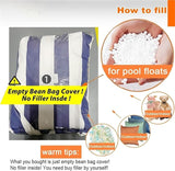 Floating Bean Bag For Pool No Fillers Outdoor Waterproof Bean Bag Lounge Chair Weather Resistant Patio And Poolside - Photo 5