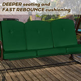 3 in 1 Outdoor Porch Swing with Adjustable Canopy, 3 Seat Outdoor Swing for Adults - Photo 6