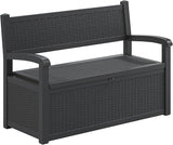 LHBcraft 70 Gallon Deck Bench with Storage, Outdoor Storage Box Bench Waterproof&Lockable - Photo 1