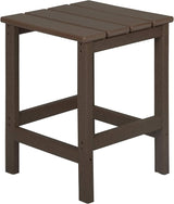 WestinTrends Malibu Square Outdoor Side Table for Adirondack Chair, Dark Brown - Photo 10