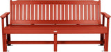 Sequoia Professional Commercial Grade Exeter Garden Bench, 6ft, Rustic Red - Photo 5