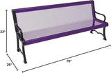 COATEDOUTDOORFURNITURE Coated Outdoor Furniture Heavy-Duty Outdoor Bench Thermoplastic Coated, Expanded Metal - Photo 2
