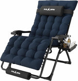 Amopatio Oversized Zero Gravity Padded Chair w/Removable Cushion&Headrest - Photo 1