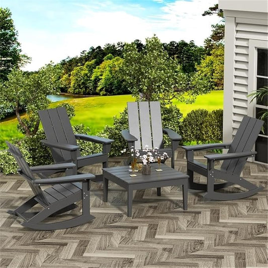 Costaelm Outdoor Side Tables for Patio, Small Patio Conversation Table Weather Resistant Coffee Table, Small Square Table Outdoor End Tables for Porch, Balcony, Poolside, Deck, Gray