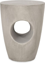 Samuel Indoor Contemporary Lightweight Concrete Accent Side Table - Photo 1