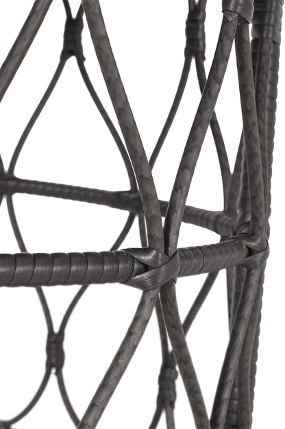 Bruce Outdoor Coffee Table - Wicker - Gray