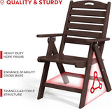 Costaelm Outdoor Adjustable Highback Folding Patio Dining Chair - Photo 4