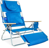Ostrich the Deluxe 3N1 Lightweight Lawn Beach Reclining Lounge Chair with Footrest, Outdoor Furniture for Patio, Balcony - Photo 1