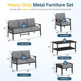 RoyalCraft Outdoor Patio Furniture Set, 9 Seats Outdoor Patio Set with 4" Thick Cushion - Photo 2