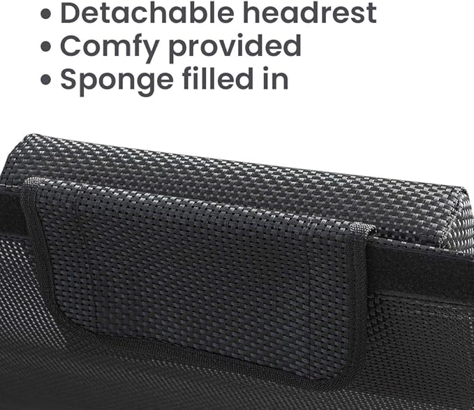 Crestlive Products Outdoor Double Chaise Lounge Chair Swing Rocking Portable Hammock Bed Loveseat with Sun Shade & Wheels for Patio, Yard, Pool (Black)