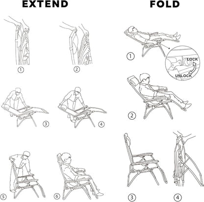 Oversized Padded Zero Gravity Lounge Chair, Foldable Patio Anti Gravity Reclining Chairs Folding Lawn Recliner with Cup Holder for Yard, Camping, Outdoor, Support 350 LBS, Burgundy