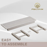 Psilvam 2-Person Outdoor Poly Lumber Patio Backless Bench, Fade-Resistant & Odor-Free Poly Lumber Patio Furniture - Photo 4