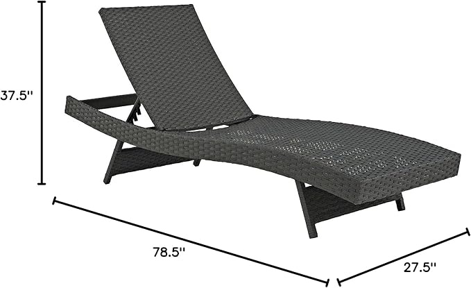 Modway Sojourn Wicker Rattan Outdoor Patio Sunbrella Fabric Chaise Lounge in Antique Canvas Beige - Photo 3