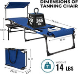 FUNDANGO 4 in 1 Tanning Chair with Face Hole - Photo 2