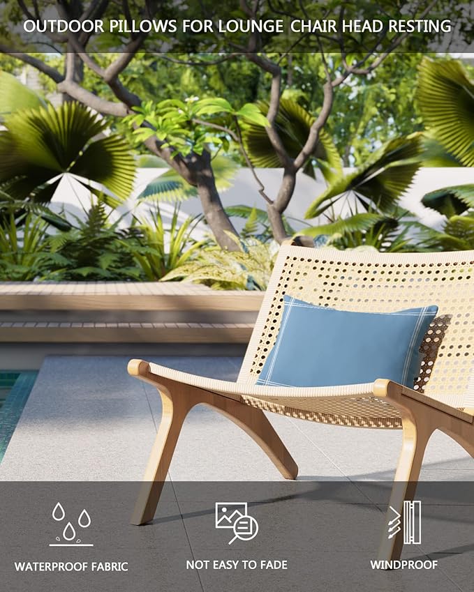 T&H XHome Outdoor Pillow for Chaise Lounge Chair - Photo 4